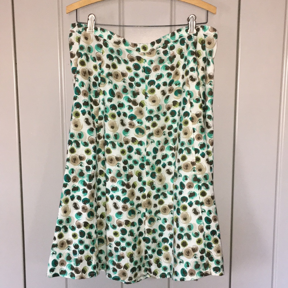 Pretty Linen blend Christopher & Banks Skirt
